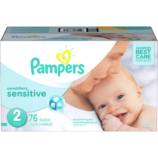 Pampers Swaddlers Sensitive Diapers Size 2 76 Stuffing |