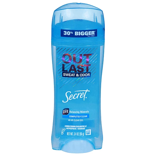 Secret Antiperspirant/Deodorant, Completely Clean 3.4 oz Solids | Foods Shopping