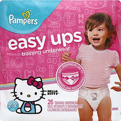 Pampers Easy Ups Hello Kitty® Training Underwear Size 2T–3T 26 ct Pack, Shop