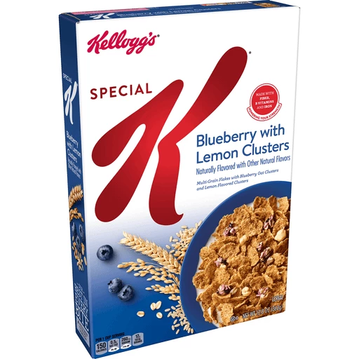 Special K Cereal, Blueberry With Lemon Clusters 12.8 Oz