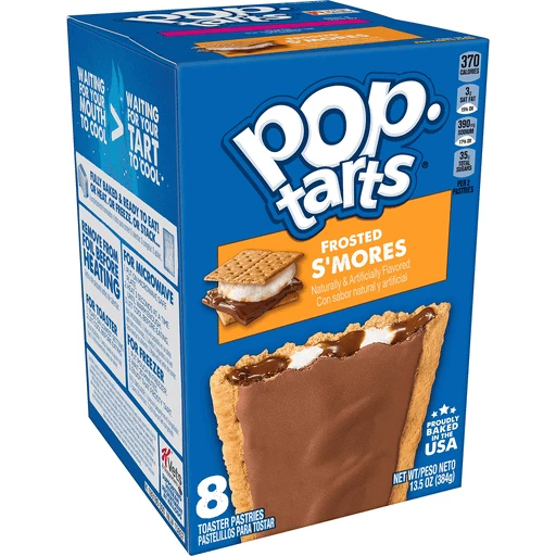 Kellogg's Pop-Tarts Frosted S'Mores, 8cnt | Toaster Pastries & Breakfast Bars Martins - Emerald
