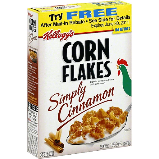 Kellogg's Corn Flakes Simply Cinnamon Cereal, Cereal