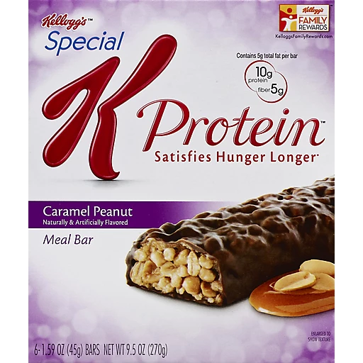 Kellogg S Special K Protein Caramel Peanut Meal Bars 6 Ct Box Diet Fitness Festival Foods Shopping
