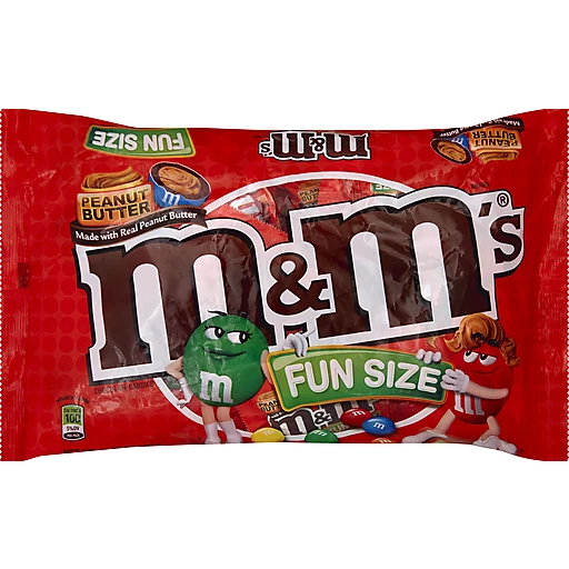 M&M's Peanut Halloween Fun Size Chocolate Candy - 10.57 oz Bag