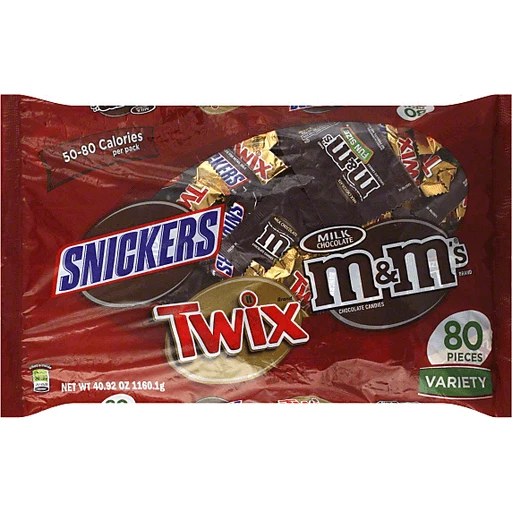 Chocolate Candy Bar Fun Size, 50 Pieces (M&M's Fun Size)