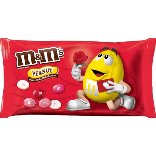 M&M'S Valentine's Peanut Chocolate Candy 11.4-Ounce Bag