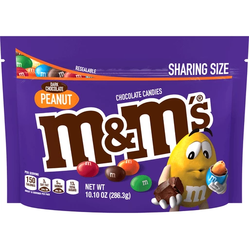 NEW PEANUT M&M'S MILK CHOCOLATE CANDIES 18.08 OZ (512.6g) FAMILY SIZE  BAG BUYNOW