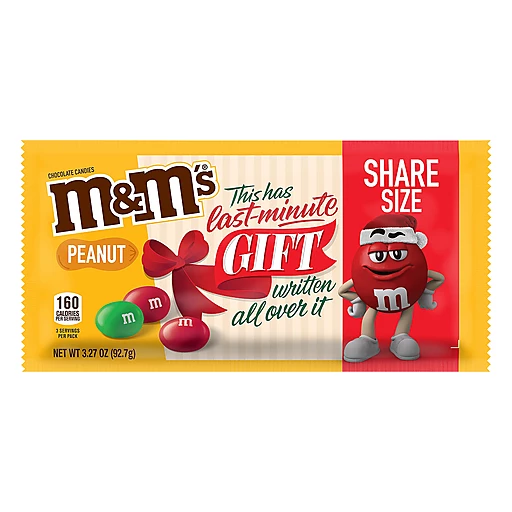 M&M's Sharing Size Dark Chocolate Peanut Chocolate Candies 10.1 Oz