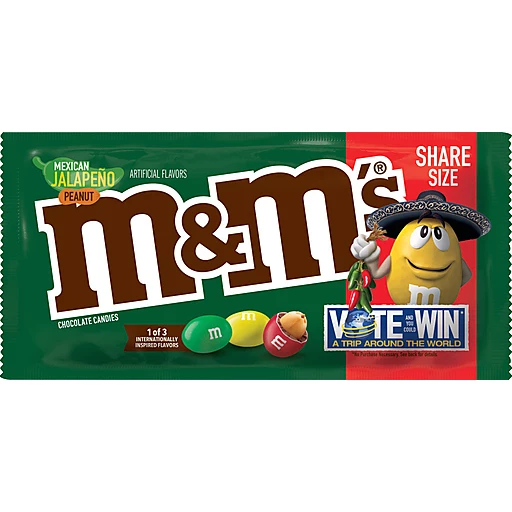 M & M Chocolate Candies, Peanut, Large Bag, Packaged Candy