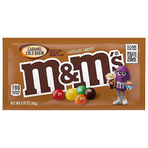 M&M's M&M'S Caramel Milk Chocolate Candy, Full Size, 1.41 oz Bag