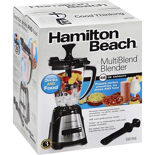 Hamilton Beach 700W Glass Blender Refurb Red - small appliances
