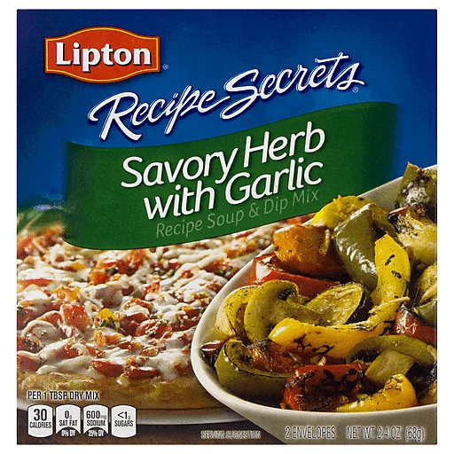 Lipton Savoury Recipe Secrets Onion Soup Mix - 2 envelopes per 2 oz. box,  24 boxes per case