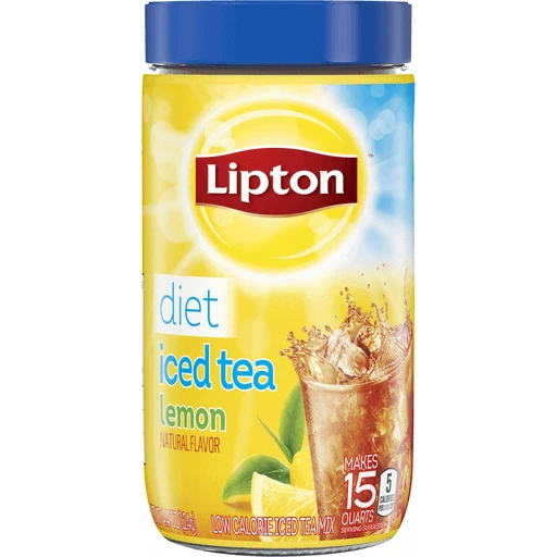 Vader Grammatica Gewoon Lipton Black Iced Tea Mix Diet Lemon, 15 qt | Instant Mix | Festival Foods  Shopping
