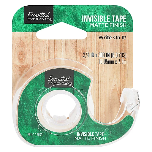 Essential Everyday Invisible Tape, Matte Finish 1 Ea, School Supplies