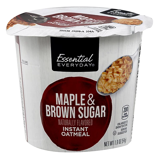 Essential Everyday Oatmeal, Instant, Maple & Brown Sugar 1.9 Oz