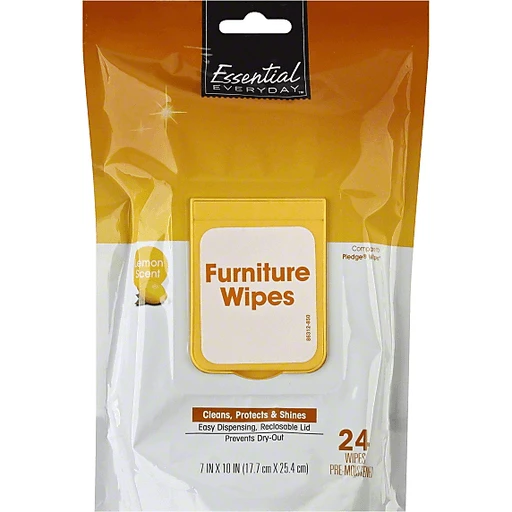 Pledge Dispoable Dust Cloths/ Furniture Wipes. Lemon Scented, 24