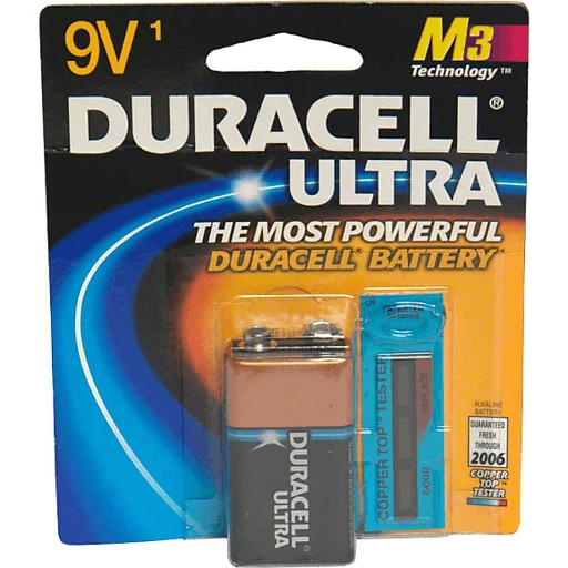 lancering Altaar vacht Duracell Ultra Alkaline Battery with Copper Top Tester, 9V | Batteries &  Lighting | Midway IGA