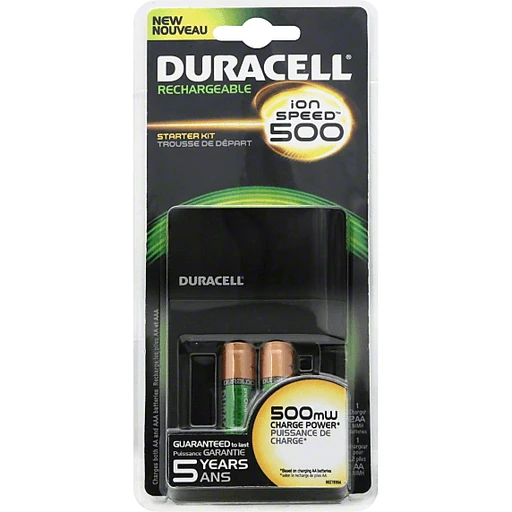 Duracell Rechargeable Starter Kit, Speed 500 | Batteries & Lighting | Superlo Foods