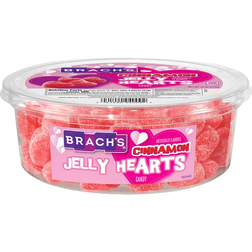 BRACH'S Cinnamon Jelly Hearts Valentines Candy 18 oz. Tub, Shop