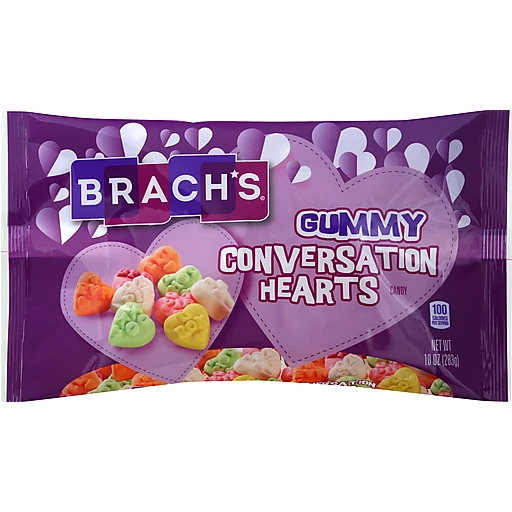 Brach's Gummy Conversation Hearts Valentine Candy 10 Oz. Bag
