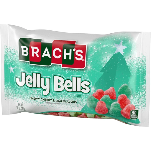 Brach's Jelly Bells Chewy Cherry & Lime Holiday Candy 10 Oz. Bag