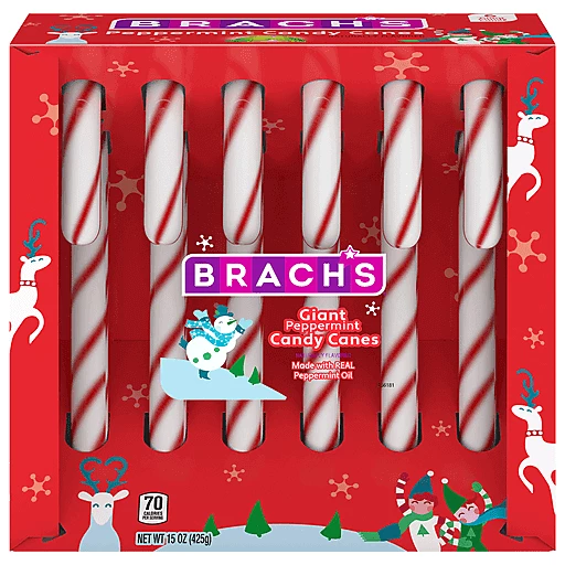 Jumbo Peppermint Candy Canes, Peppermint Candies