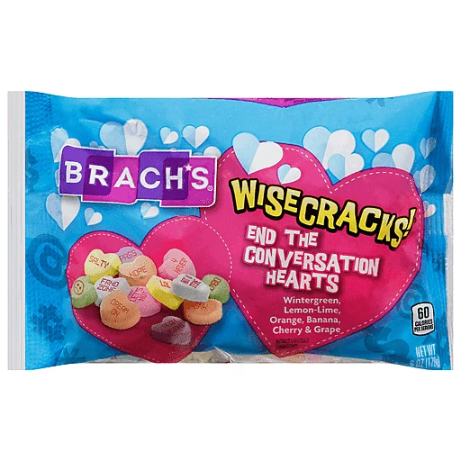 Brach's Candy, End The Conversation Hearts 6 Oz, Non Chocolate Candy
