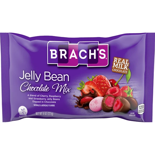 Brach's Jelly Bean Chocolate Mix Easter Candy 8 Oz. Bag, Non Chocolate  Candy