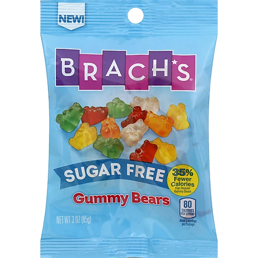 BRACH'S Sugar Free Gummy Bears Candy 3 oz. Bag