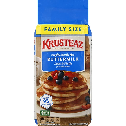 Krusteaz® Light & Fluffy Buttermilk Complete Pancake Mix 56 oz. Bag | Pancake Mixes & | Phelps Market