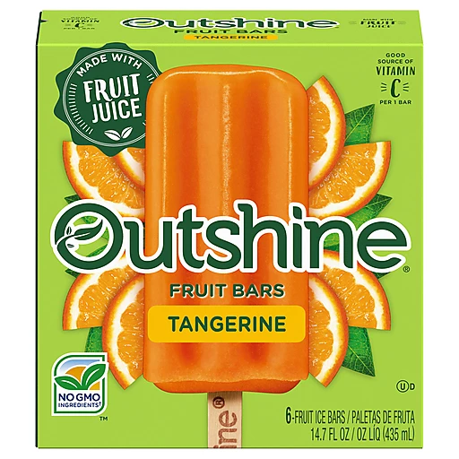 Outshine Fruit Ice Bars, Tangerine 6 ea, Fruit & Juice Bars