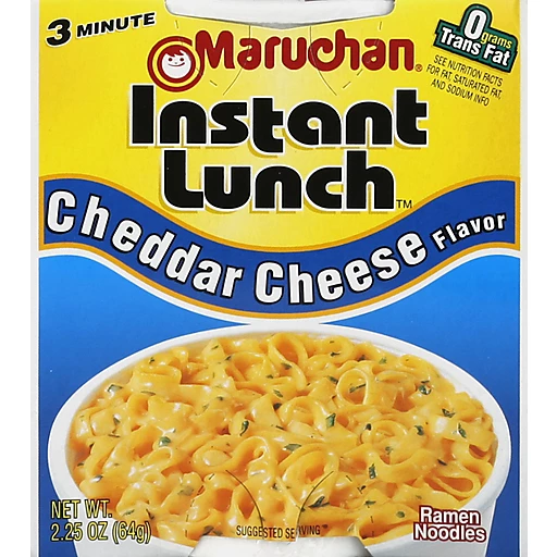 2.25 oz Instant Lunch Cheddar Cheese Flavor Ramen Noodle Soup