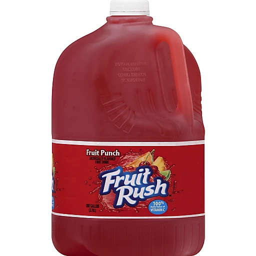 Fruit Rush Fruit Drink, Fruit Punch 1 gal, Juice-Refrigerated