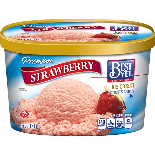 BEST YET STRAWBERRY ICE CREAM | Ice Cream, Treats & Toppings | Lees