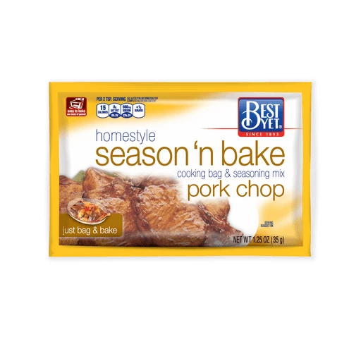 Best Yet Season 'N Bake Pork Chops, Salt, Spices & Seasonings