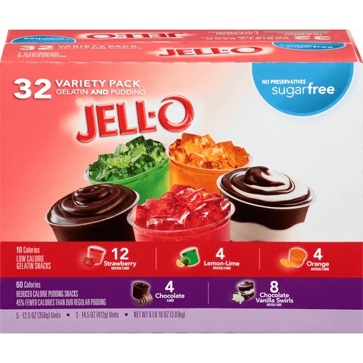 Jell-O Jell-O Sugar Free Gelatin & Cups Mixed Variety Pack | Shop | Valli Produce - International Market