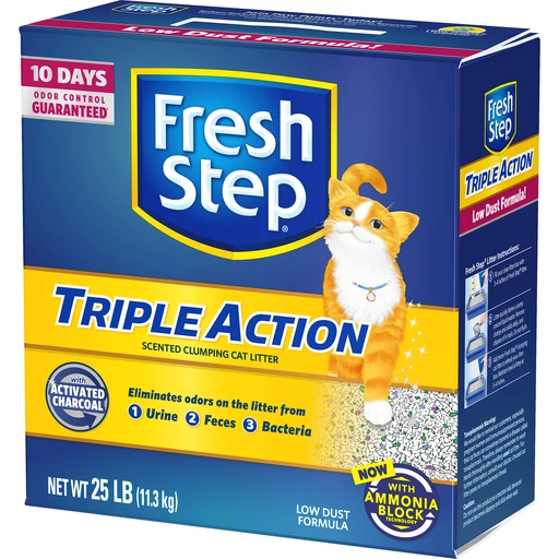 Fresh Step Triple Action Clumping Cat Litter Scented 25 Pounds Litter Festival Foods Shopping