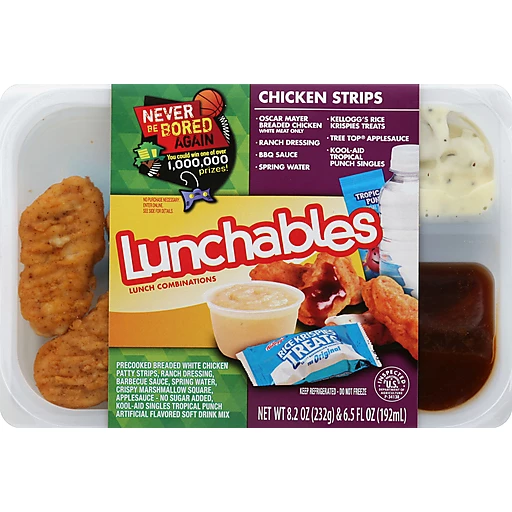 Lunchables Lunch Combinations, Chicken Strips, Boxed Meals