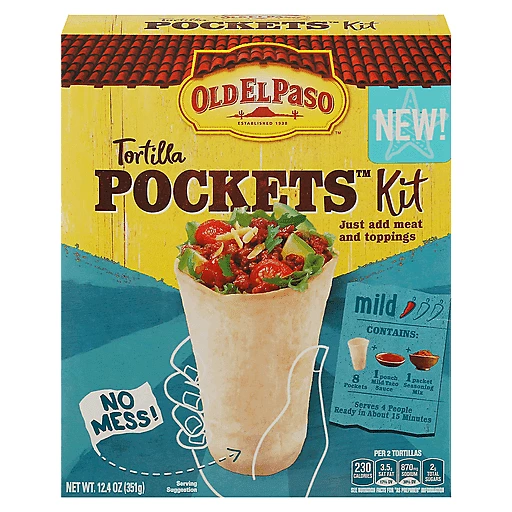 Old El Paso Pockets Kit Mild Tortilla 12.4 oz | Shop | Sullivan's Foods