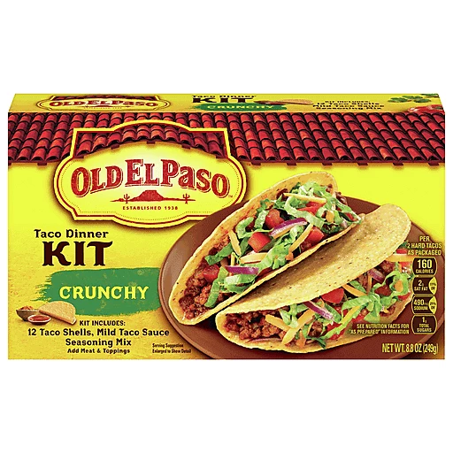 Old El Paso Crunchy Taco Dinner Kit 1 ea | Hispanic | DeLaune's Supermarket