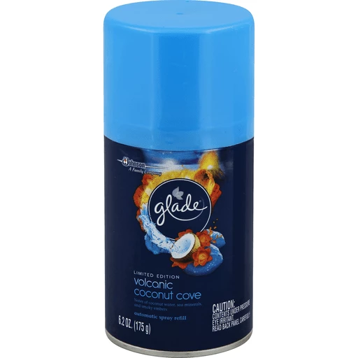 Glade Automatic Spray Refill, Volcanic Coconut Clove, Solid & Plug-In Air  Fresheners