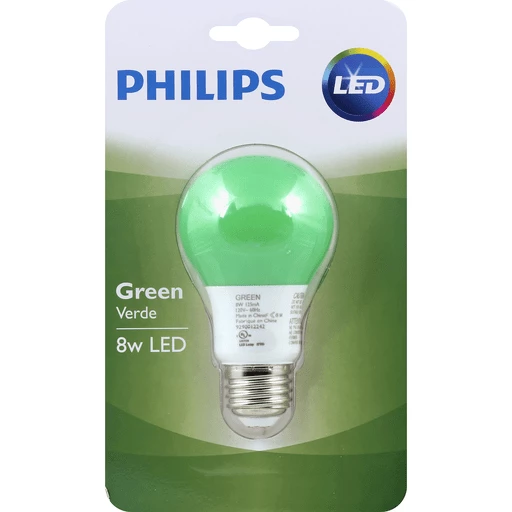 wrijving Beer redactioneel Philips Light Bulb, LED, Green, 8 Watts | Household | Bassett's Market