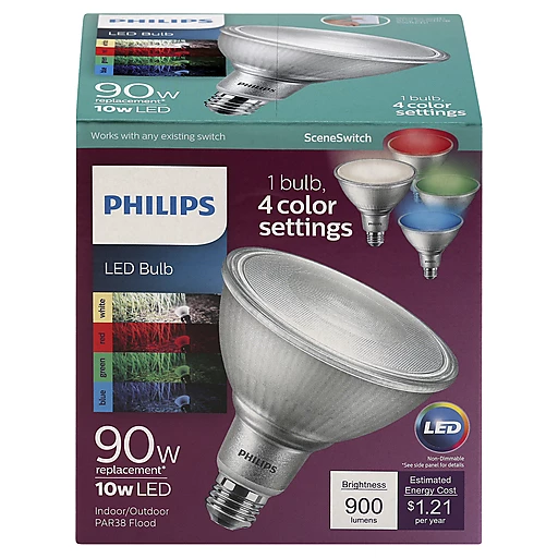 Philips SceneSwitch Light Bulbs, LED, 10 Watts | Batteries & Lighting Pierre Part Store,