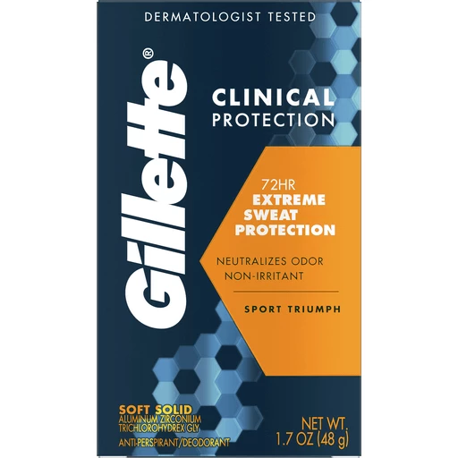 Gillette Clinical Protection Sport Triumph, Solid | Men's Deodorants | Edwards Cash Saver