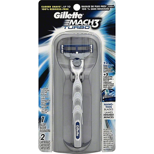 Gillette® Mach3® Turbo Razor | Reusable Razors Blades | Valli Produce - International Fresh Market