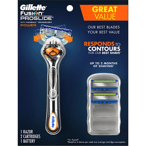 Taille Gooi Metropolitan Gillette® Fusion® ProGlide® FlexBall™ Power Razor & Replacement Cartridges  4 pc Pack | Shop | My Country Mart (KC Ad Group)