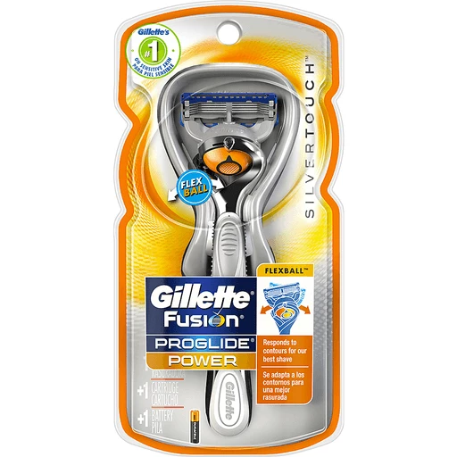 Gillette® Fusion® ProGlide® SilverTouch™ Razor 2 pc Pack | Stuffing | Foodtown