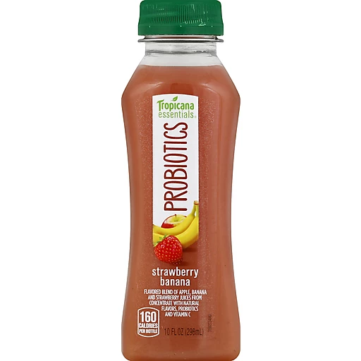 Tropicana Essentials Probiotics Strawberry Banana Juice 10 Fl. Oz. Plastic  Bottle | Juice and Drinks | Clements'