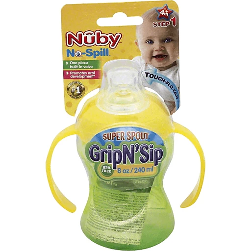 No-Spill Soft Spout Grip N' Sip Trainer Cup