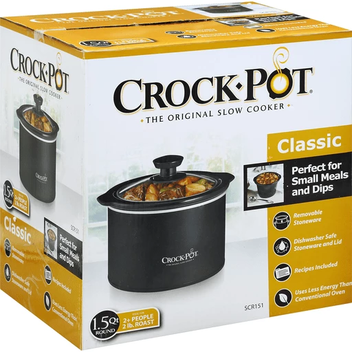 Boghandel blok Skadelig Crock Pot Slow Cooker, Classic, Round, 1.5 Quart | Shop | Price Cutter
